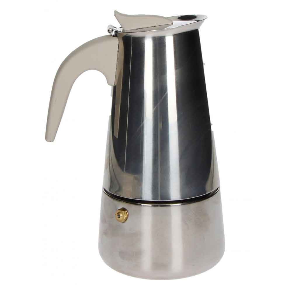 Moka Induzione 6 Tazze Brandani 52199 Acciaio Inox Professionale