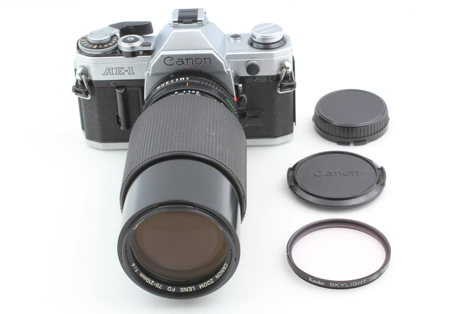 [Near MINT] Canon AE-1 35mm SLR Film Camera New FD 70-200mm f4 Lens From JAPAN - image 2 of 4