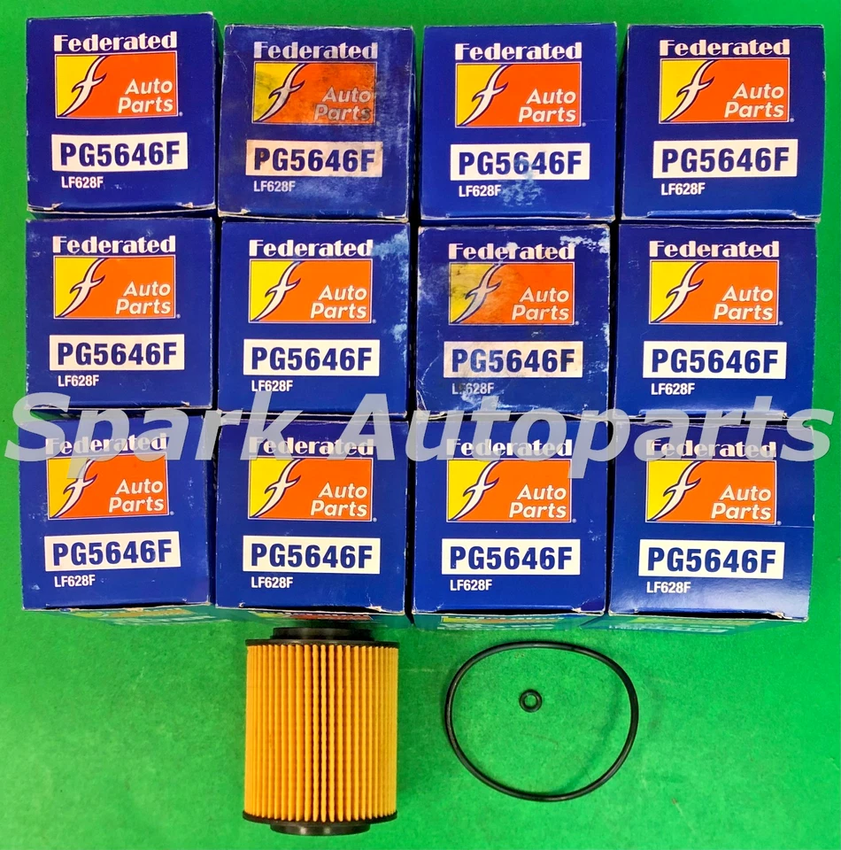 Estojo de 12 filtros de óleo de motor FEDERATED PG5646F para MERCEDES-BENZ, CH10323 - Imagem 2 de 3