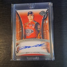 2009 Press Pass Wheels Autographs Certified Authentic Jeff Gordon On Card Auto