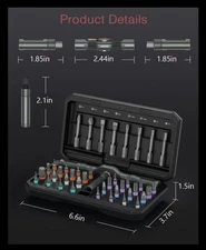 42in1 Magnetic Screwdriver Set, DIY Ratchet Screwdriver Set Multi Bit Magneti&