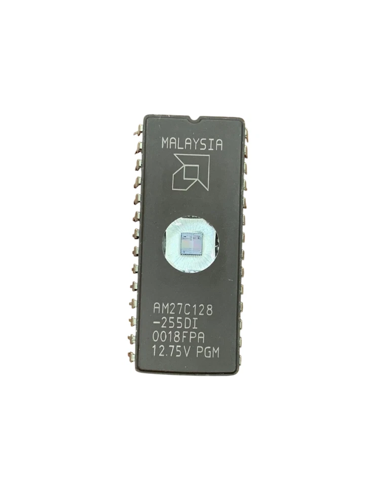 13-PCS AMD AM27C128255DI 16K x 8 28 Pin Ceramic DIP EPROMs UVPROM 250ns CDIP28 - Image 2 of 4