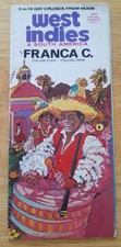 FRANCA C. (Costa) 1969 West Indies cruises DECK PLAN & PHOTOS