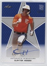 2020 Leaf Perfect Game National Showcase Blue 13/15 Clayton Hodges Auto 12hh