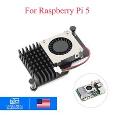 Cooling Fan Aluminum Active Cooler For Raspberry Pi 5 Aluminum Heatsink