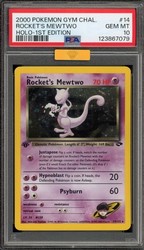 Rocket's Mewtwo 14/132 Gym Challenge 1st Edition Holo