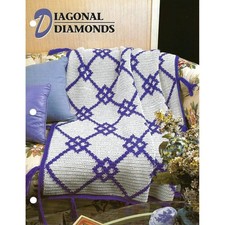 Diagonal Diamonds Crochet Afghan Pattern Annie's Quilt  Afghan Club