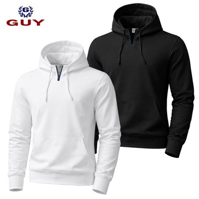 Herren Sweatshirt rasiert mittelschwer Half Zip Kapuze GUY S M L XL XXL 3XL