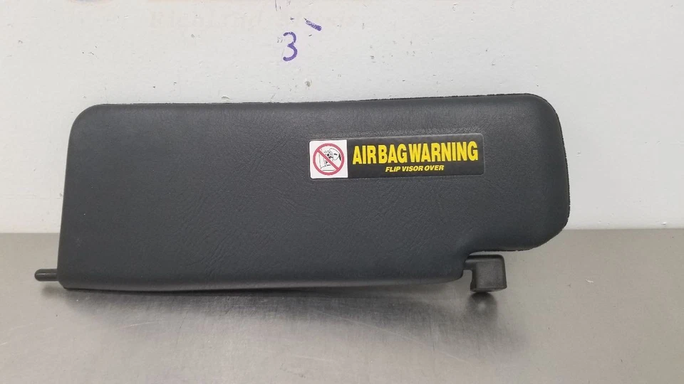 05 HONDA S2000 S2K AP2 SUN VISOR RIGHT PASSENGER BLACK - Image 3 of 4