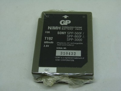 GP-T192 NiMH-3,6V 600mAh Battery Pack  for Sony; SPP-560F/860F/3000 (neu)