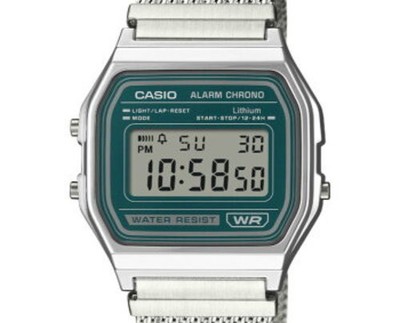 の*る様 CASIO A158WEM-3JF CASIO CLASSIC Series A158WEM-3JF Stainless Band Digital Unisex