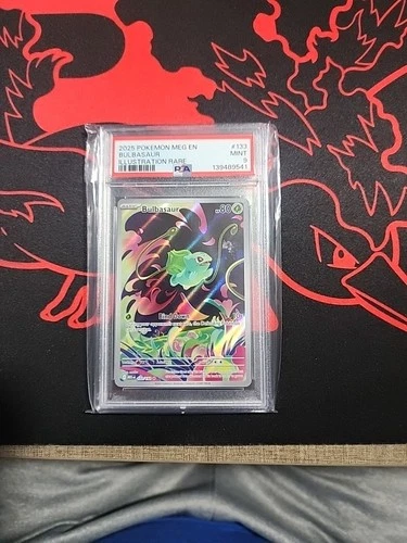 2025 POKEMON MEG EN-MEGA EVOLUTION ILLUSTRATION RARE #133 BULBASAUR PSA 9