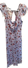 Wild Fable Dress S Light Blue Floral Lace Short Sleeve