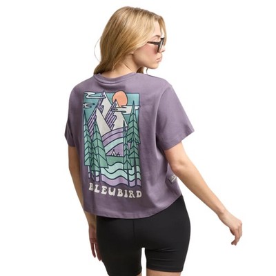 Bleubird Damen Trailhead Cropped Kurzarm T-Shirt
