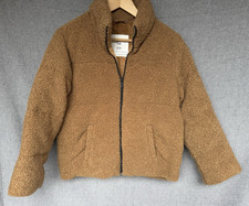 Abercrombie Kids Teddy Sherpa Fleece Jacket Size 13/14 Brown Tan