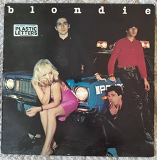 Blondie NM Plastic Letters 1st Press Vinyl LP Debbie Harry David Bowie Iggy Pop 