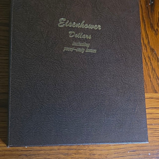ODD & PREOWNED #8176 Dansco Eisenhower Dollars Coin Album Folder LITTLETON PAGES