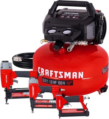 Craftsman 6 Gal Air Compressor 4 Tool Combo 150PSI