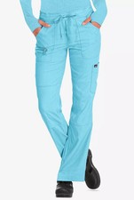 koi Lite Peace Women's 6-Pocket Drawstring Scrub Pants