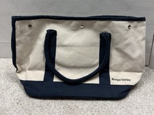 Scarborough & Tweed Morgan Stanley Canvas Tote Bag Made In USA Investment Bank