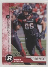 2018 Upper Deck CFL Red 86/150 Nolan MacMillan #160 o1h
