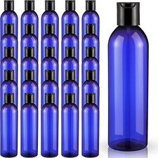 48 Pack 8oz Empty Plastic Squeeze Bottles with Disc Caps Travel Containers