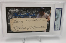MICKEY MANTLE CUT AUTO Signed Custom 1 of 1 Card NY YANKEES grade PSA GEM MT 10
