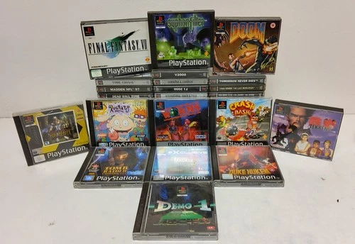 42 x PS1 Games Joblot- Final Fantasy Syphon Filter Crash Rugrats Doom Tekken 42