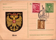 GOLDPATH: Austria postal card 1946 special cancel CV899_P24