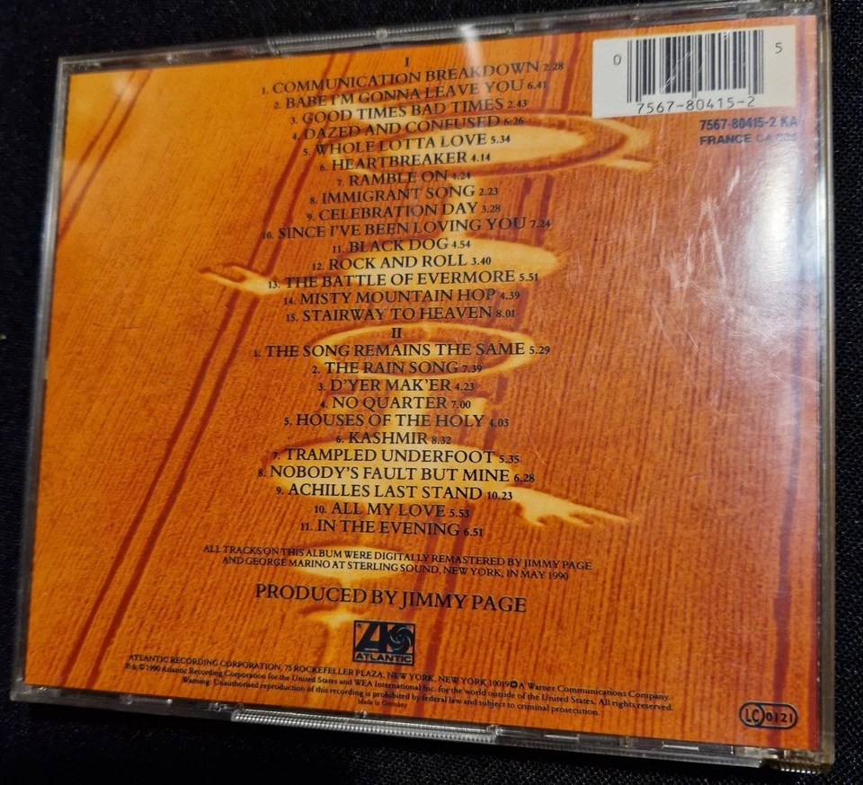 Led Zeppelin  Remasters 2 CD 1998   gebraucht sehr gut - Bild 3 von 4