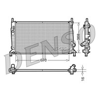 Denso KÜHler MotorkÜHlung Passend FüR Ford C-MAX Focus Mazda 3 5 Volvo C30 S40