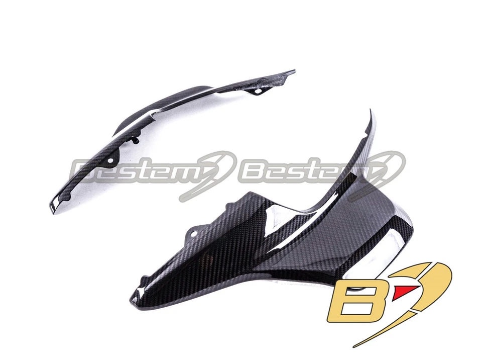 Fundas laterales de asiento de fibra de carbono (L+R) sarga Harley Davidson SportSter S 2021+ Foto 2 de 4