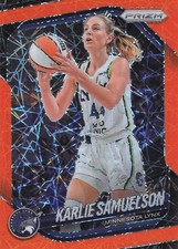 2025 Panini Prizm WNBA #102 Karlie Samuelson Orange Velocity Prizms
