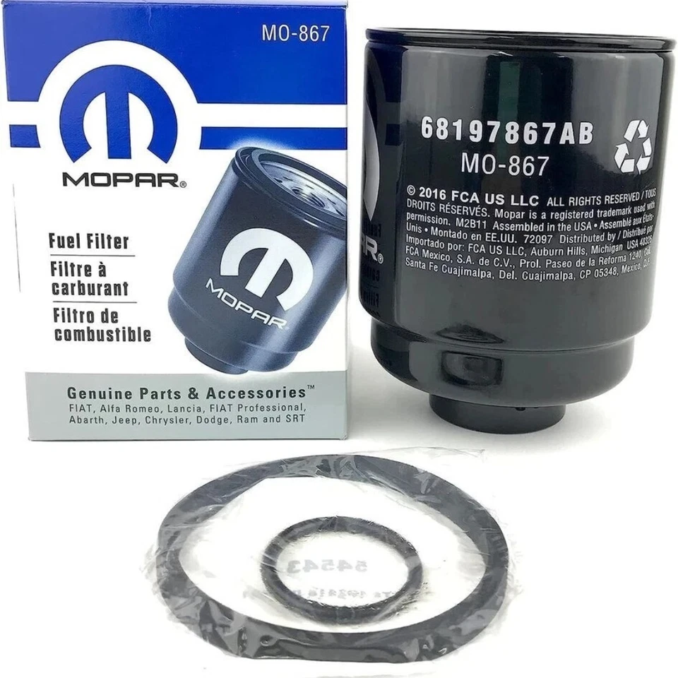 Mopar OEM 6.7L Diesel Oil Fuel Filter Kit for 2013-2018 Ram 2500 3500 4500 5500 - Image 2 of 4