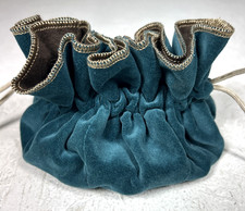 Velvet Drawstring Pouch Renaissance Faire Stash Coin Dice Bag Cosplay