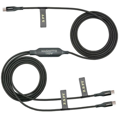 2-Pack 140W USB-C Fast Charger for iPhone 17/17 Pro Max 7.5ft Cable