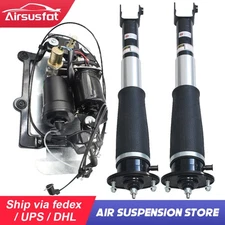 2x Rear Air Suspension Shocks w/EDC+ Air Compressor for Cadillac SRX 2004-2009
