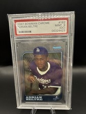 1997 Bowman Chrome Adrian Beltre RC #182 PSA 9 MINT OC Los Angeles Dodgers