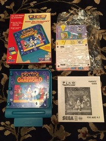Sonic the Hedgehog's Gameworld (Sega Pico, 1996) Complete Box & Manual Tested