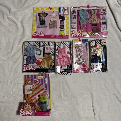 New Vintage Barbie Doll Fashions Clothing Lot Accessories Beach