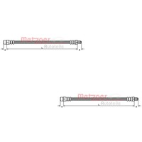 2X Metzger Bremsschlauch Links Rechts FüR Volvo V70 II P80_ SW S60 I 384