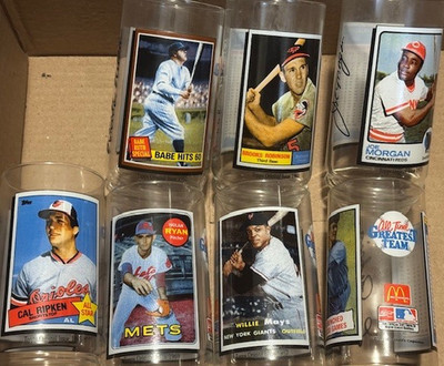 1993  McDonalds All-Time Greatest Baseball Team Glasses - Singles, MLB, Vintage
