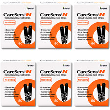 CareSens N - 300 tiras reactivas (6 x 50) | Autorizado por CareSens® (12-2027)