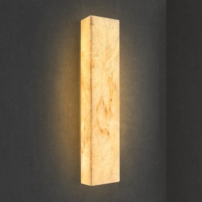 Alabaster Wall Sconces Natural Marble Bathroom Vanity Wall Light Fixture 21.7...