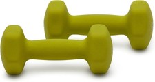 Neoprene Dumbbell Hand Weights for Exercise - 	Green - 5 Pound