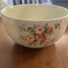 HALLS SUPERIOR QUALITY USA KITCHENWARE Yellow Roses MIXING BOWL 6” Diameter Vtg