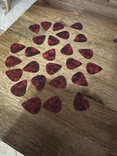 351 UNPRINTED Brown Wine Colored Heavy Guitar Picks Celluloid 25 picks New