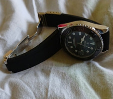 Unisex Armbanduhr analog rund, schwarzes Ziff...