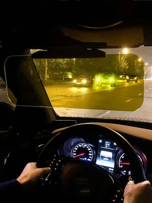 2-in-1 Car Sun Visor Extender Anti-Glare UV Day Night Driving Shield-UK