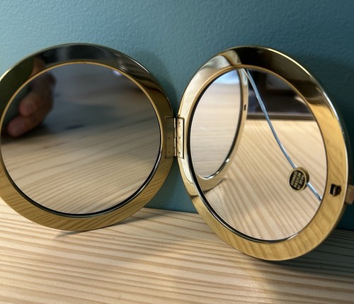 Specchio doppio vintage compatto stile vittoriano made in West Germany 4,5" - Foto 4 di 6